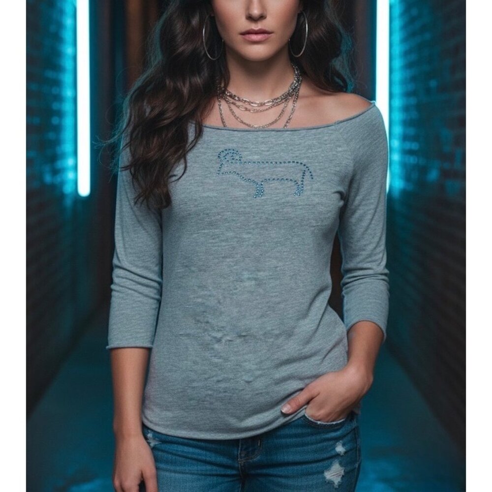 Vintage 90s NWT Smudge Studded Zodiac Capricorn Tee | Indie Sleaze Y2K Grunge S